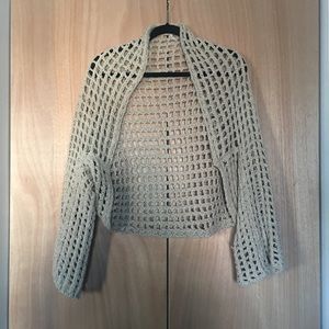 Free people woven cardigan.